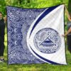 American Samoa Coat Of Arms Polynesian Premium Quilt  Circle Style  05 J2  Quilt